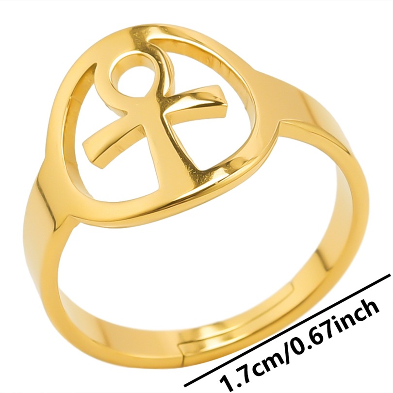 Commute Solid Color Stainless Steel Polishing Rings display picture 8