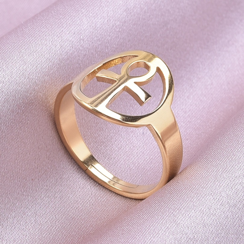 Commute Solid Color Stainless Steel Polishing Rings display picture 9