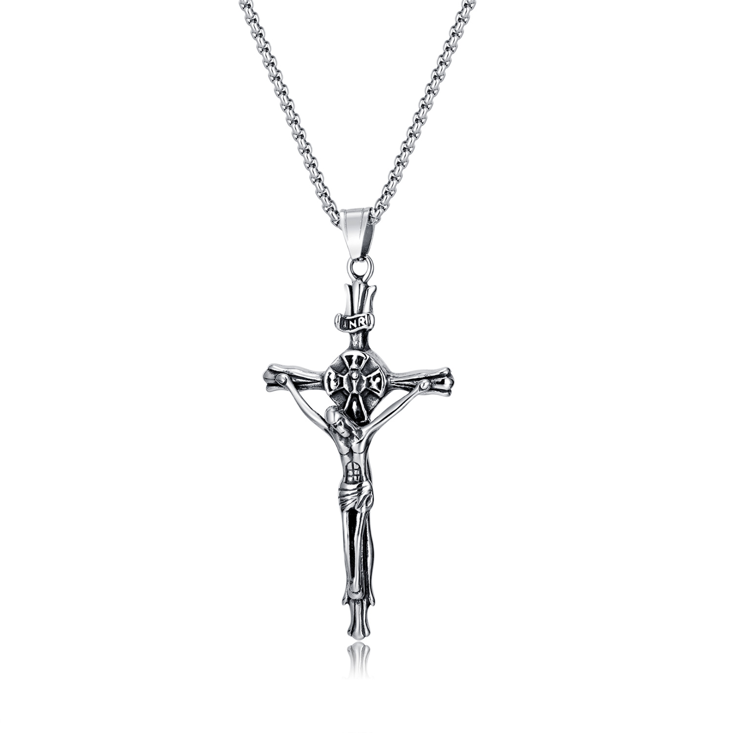 Hip-Hop Cross 304 Stainless Steel Chain Men'S Pendant Necklace display picture 1