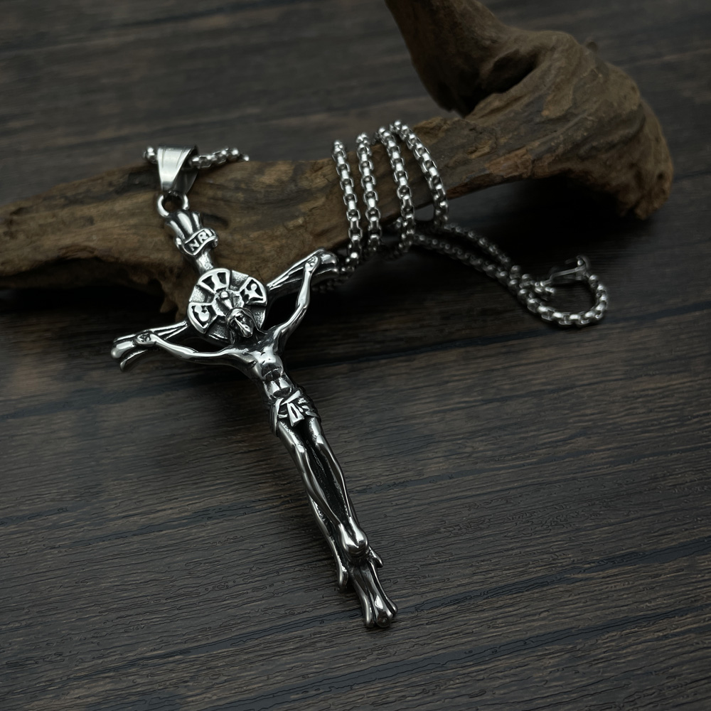 Hip-Hop Cross 304 Stainless Steel Chain Men'S Pendant Necklace display picture 8
