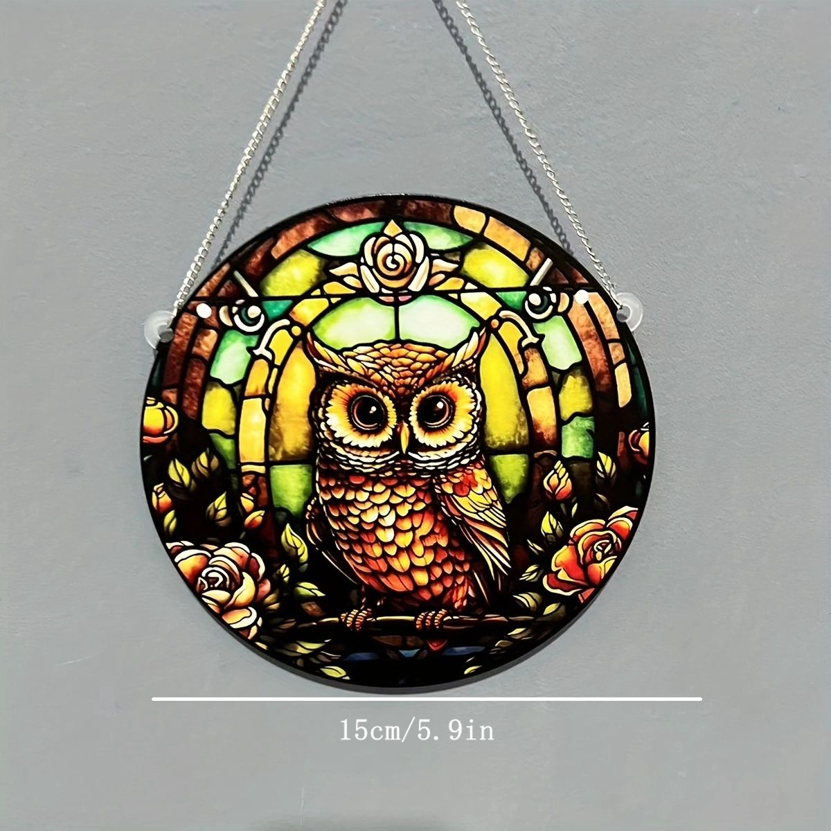 Rétro Hibou Arylique Pendentif display picture 1