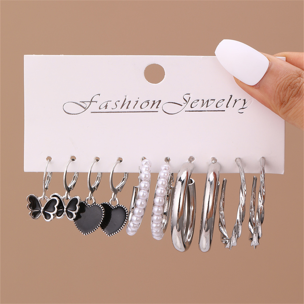 1 Set Casual Mushroom Patchwork Artificial Pearl Alloy Drop Earrings display picture 31