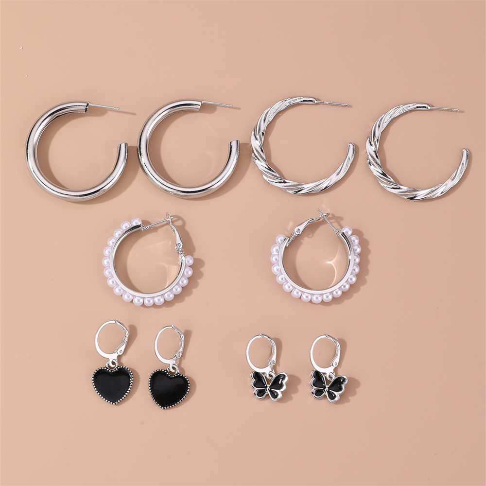 1 Set Casual Mushroom Patchwork Artificial Pearl Alloy Drop Earrings display picture 33