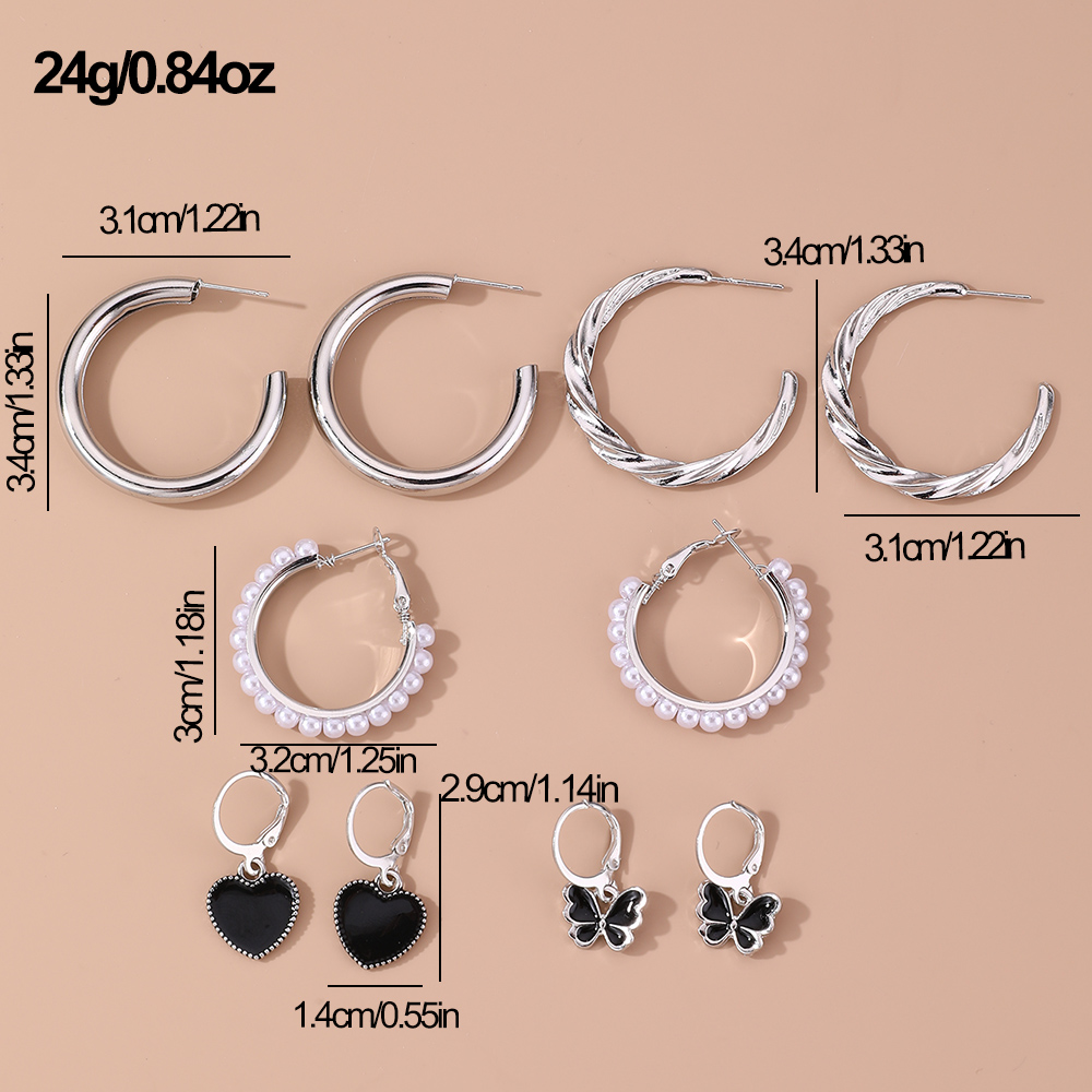 1 Set Casual Mushroom Patchwork Artificial Pearl Alloy Drop Earrings display picture 36