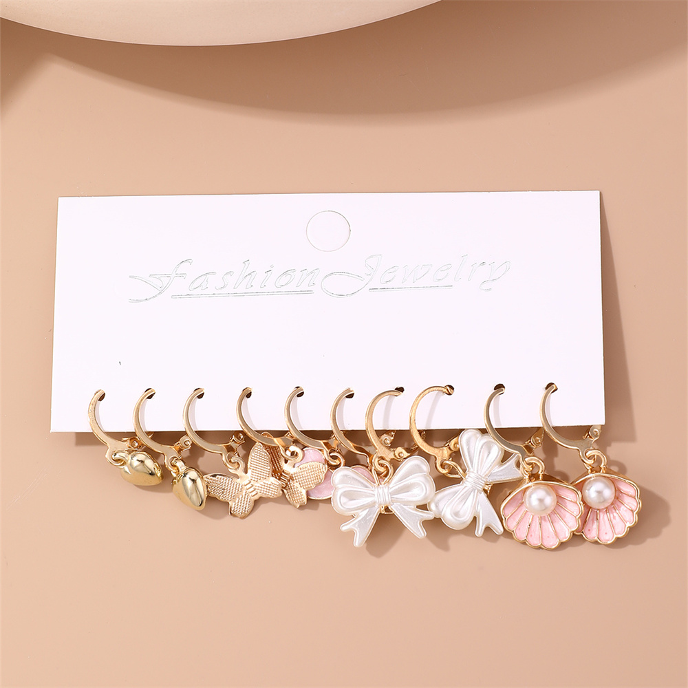 1 Set Casual Mushroom Patchwork Artificial Pearl Alloy Drop Earrings display picture 50