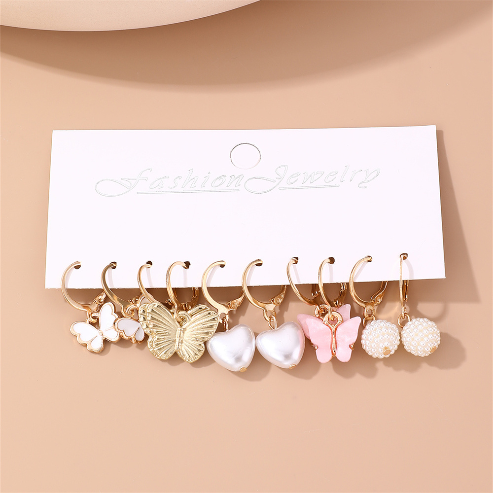 1 Set Casual Mushroom Patchwork Artificial Pearl Alloy Drop Earrings display picture 56