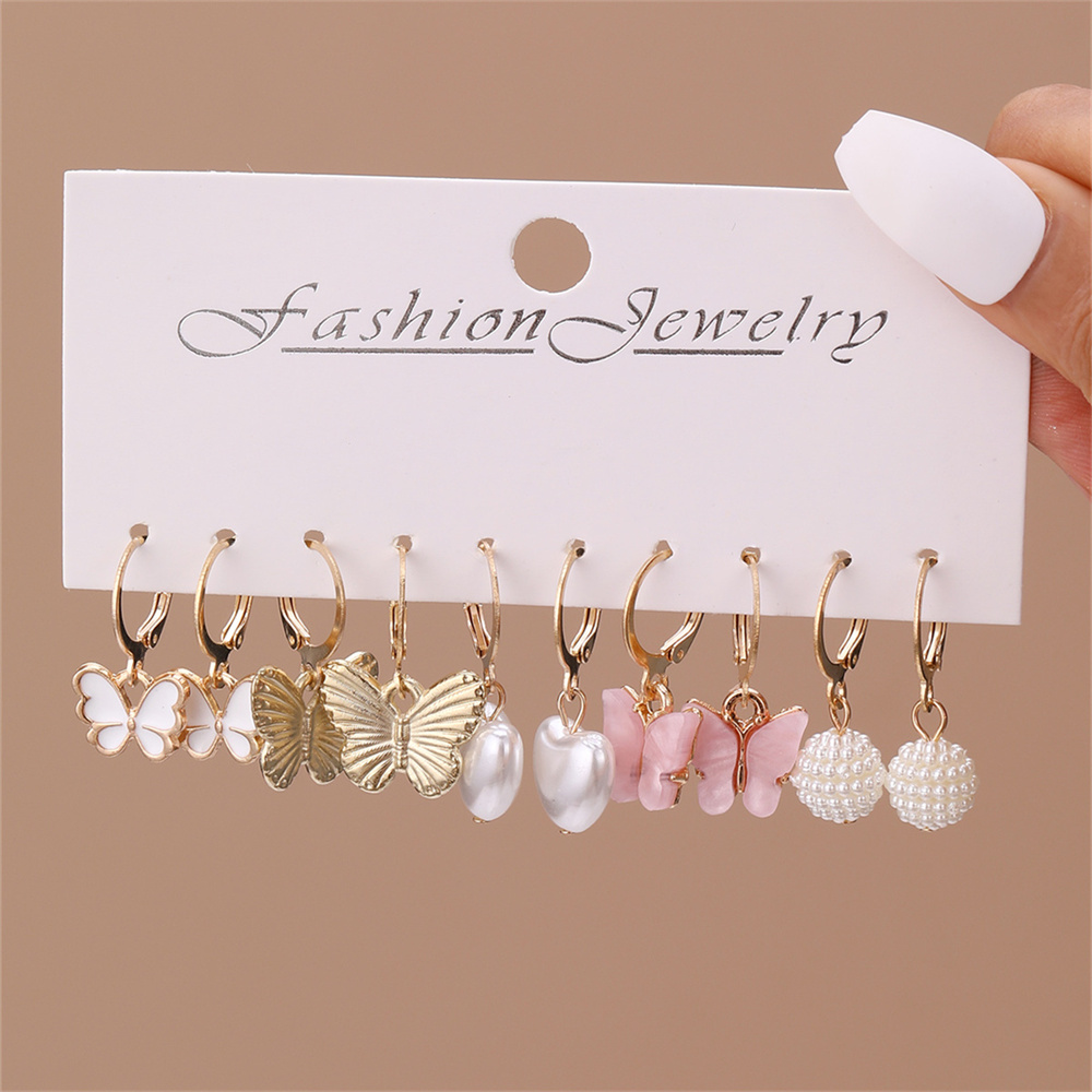 1 Set Casual Mushroom Patchwork Artificial Pearl Alloy Drop Earrings display picture 55