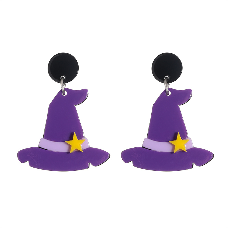1 Pair Fashion Halloween Pattern Arylic Drop Earrings display picture 8