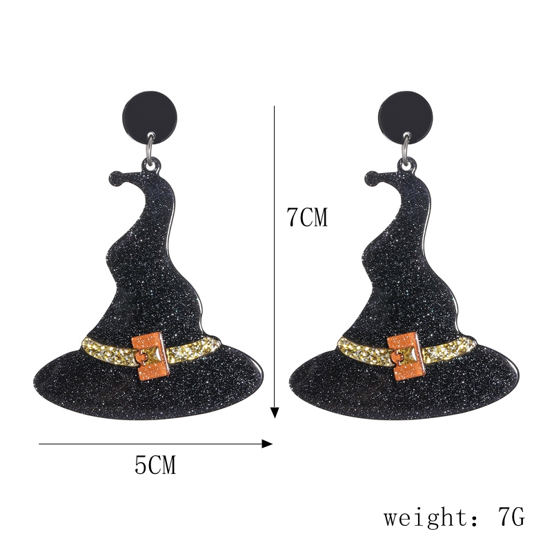 1 Pair Fashion Halloween Pattern Arylic Drop Earrings display picture 3