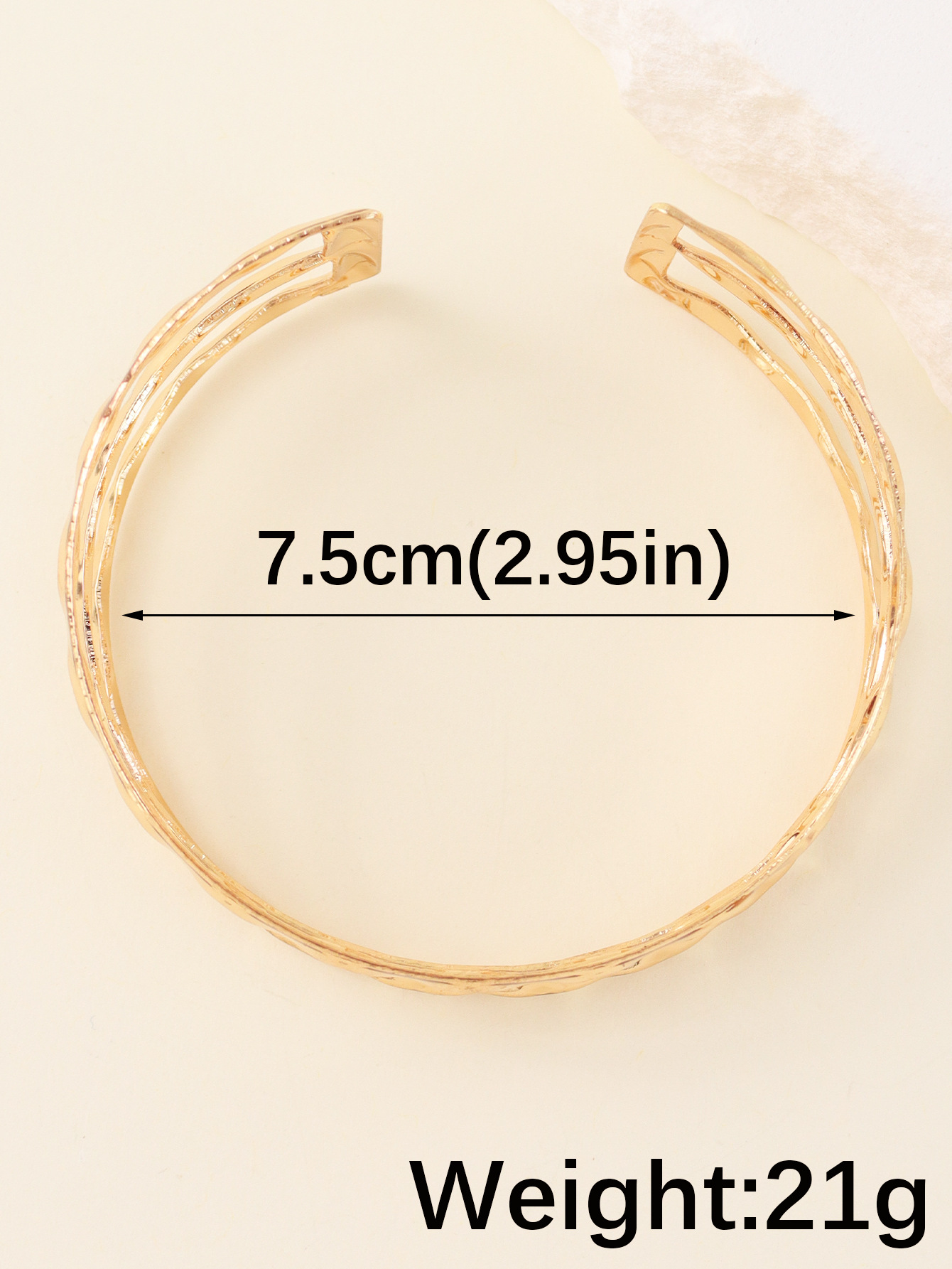 Lady Solid Color Iron Stoving Varnish Women's Bangle display picture 7