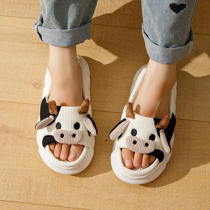 Women's Casual Animal Open Toe Slides Slippers display picture 4