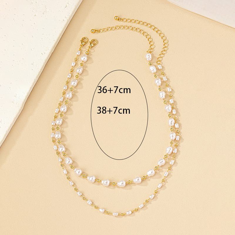 Lady Solid Color Artificial Pearl Beaded Women's Choker display picture 2
