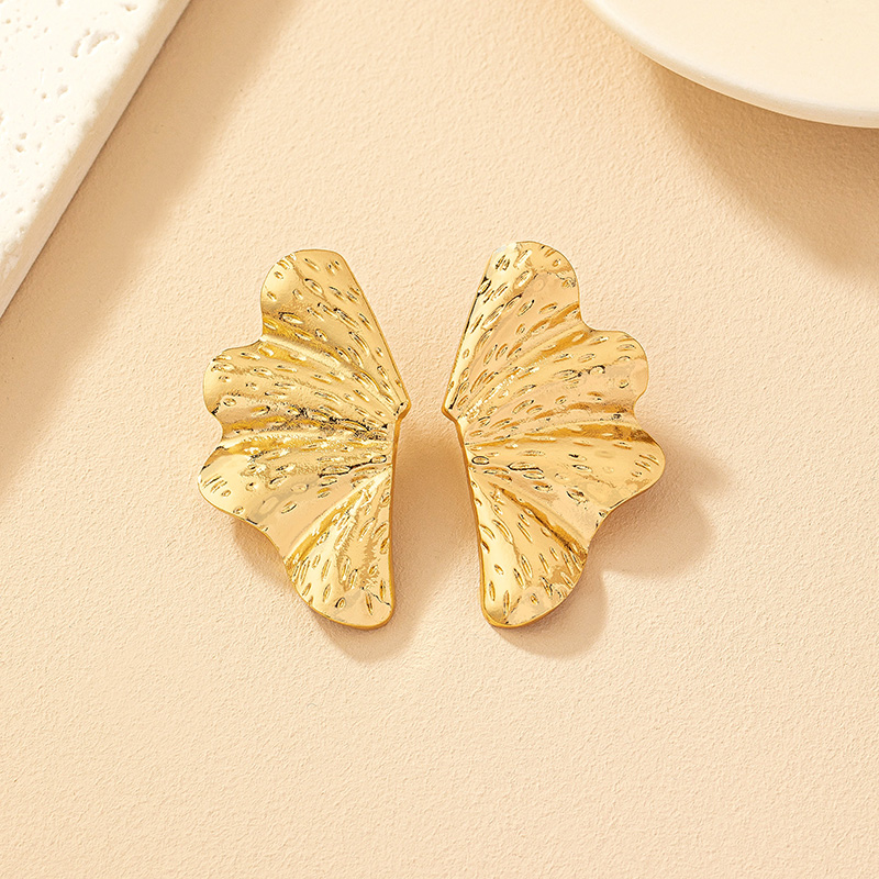 1 Pair Ig Style Simple Style Wings Butterfly Plating Alloy Ear Studs display picture 4
