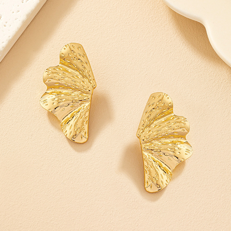 1 Pair Ig Style Simple Style Wings Butterfly Plating Alloy Ear Studs display picture 5