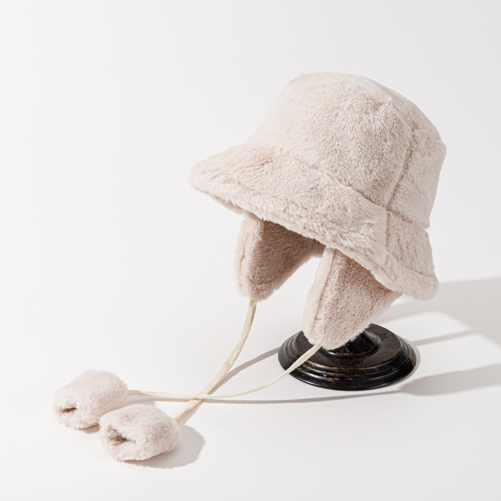 Unisex Modern Style Solid Color Big Eaves Wool Cap Bucket Hat display picture 5