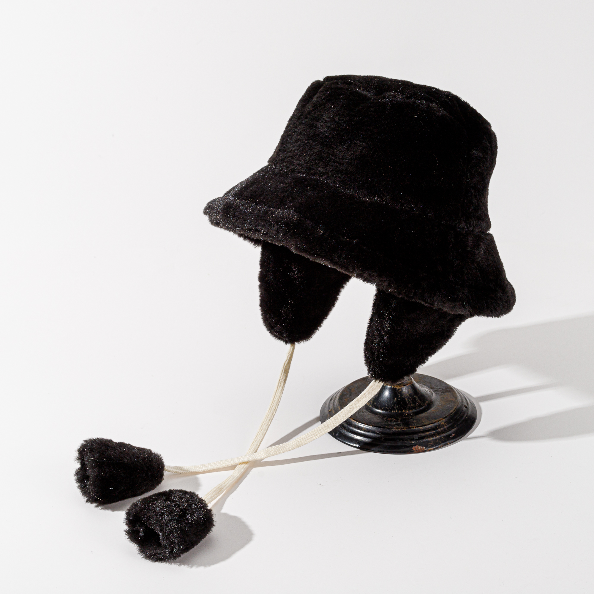 للجنسين الطراز الحديث اللون الصامد طنف كبيرة قبعة من الصوف قبعة دلو display picture 6