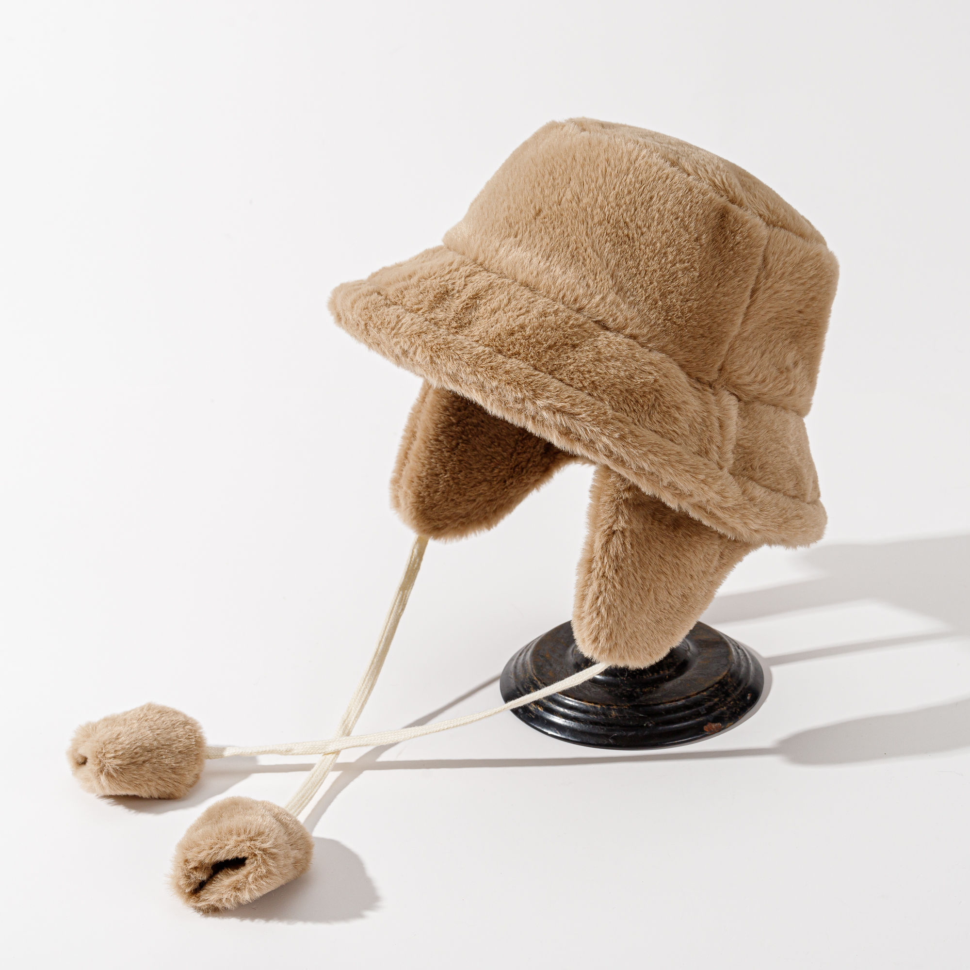 Unisex Modern Style Solid Color Big Eaves Wool Cap Bucket Hat display picture 7