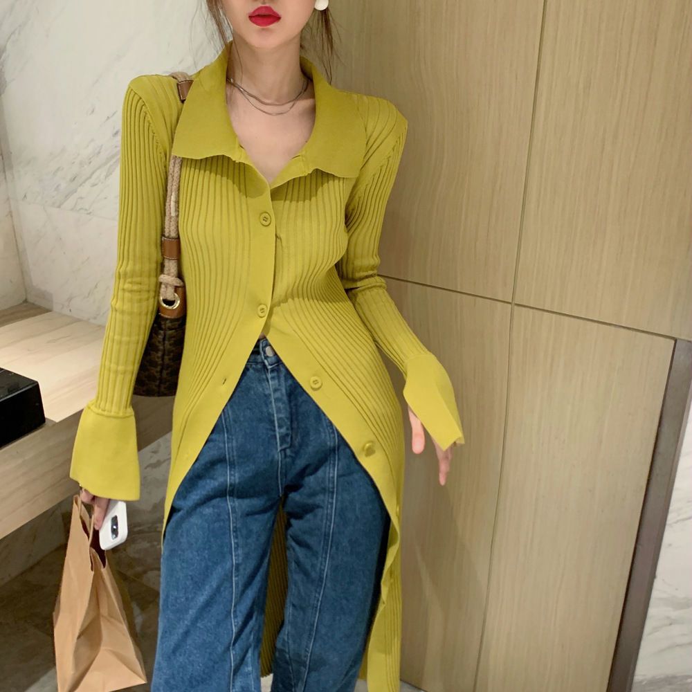 Women's Shirt Dress Casual Simple Style Turndown Long Sleeve Solid Color Midi Dress Daily Street display picture 10