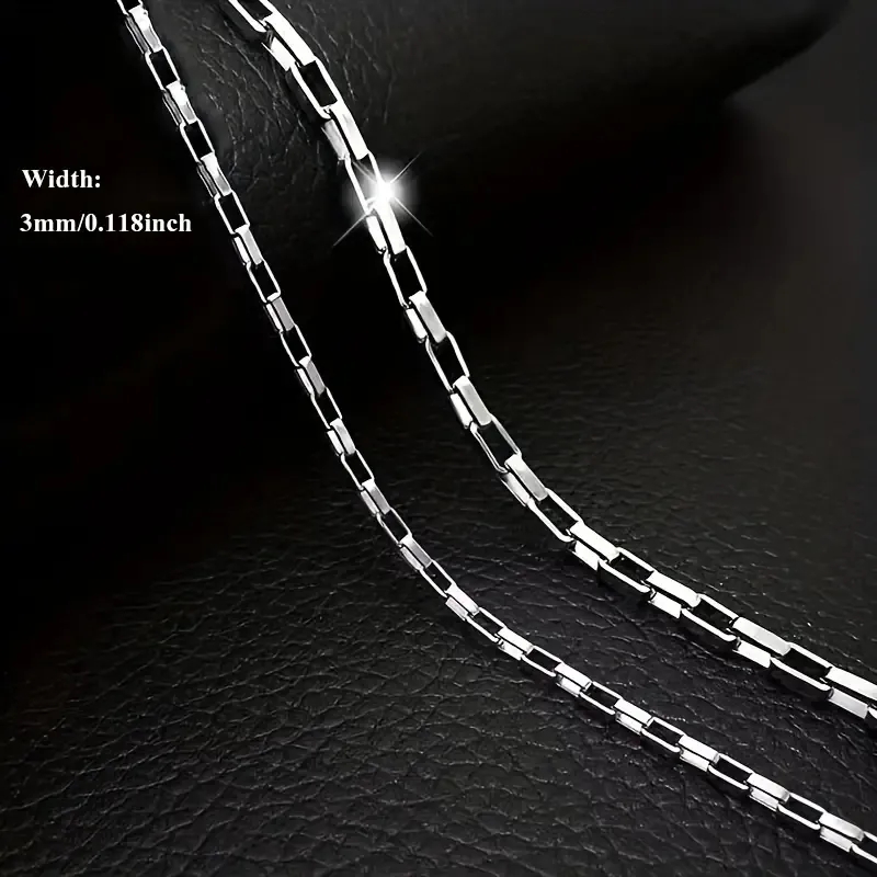 Einfarbig Einfarbig Rostfreier Stahl Halskette In Masse display picture 1