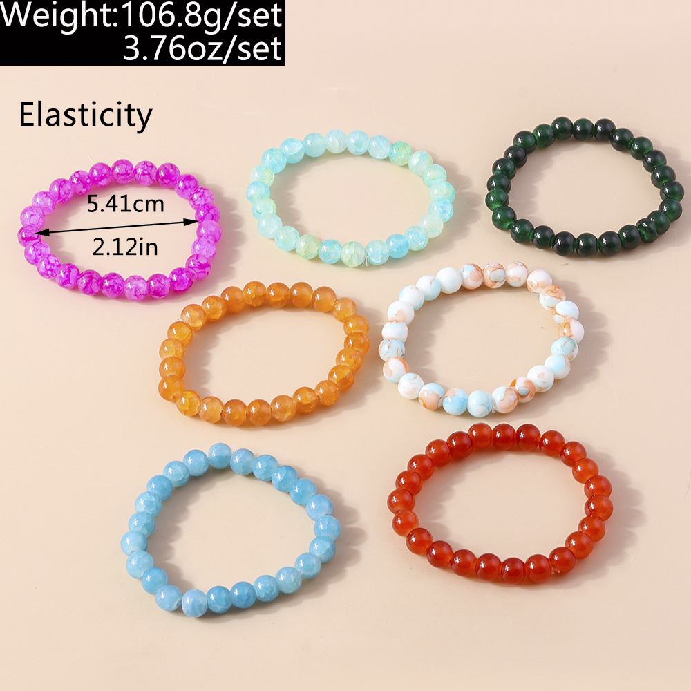 Simple Style Round Ore Wholesale Bracelets display picture 12