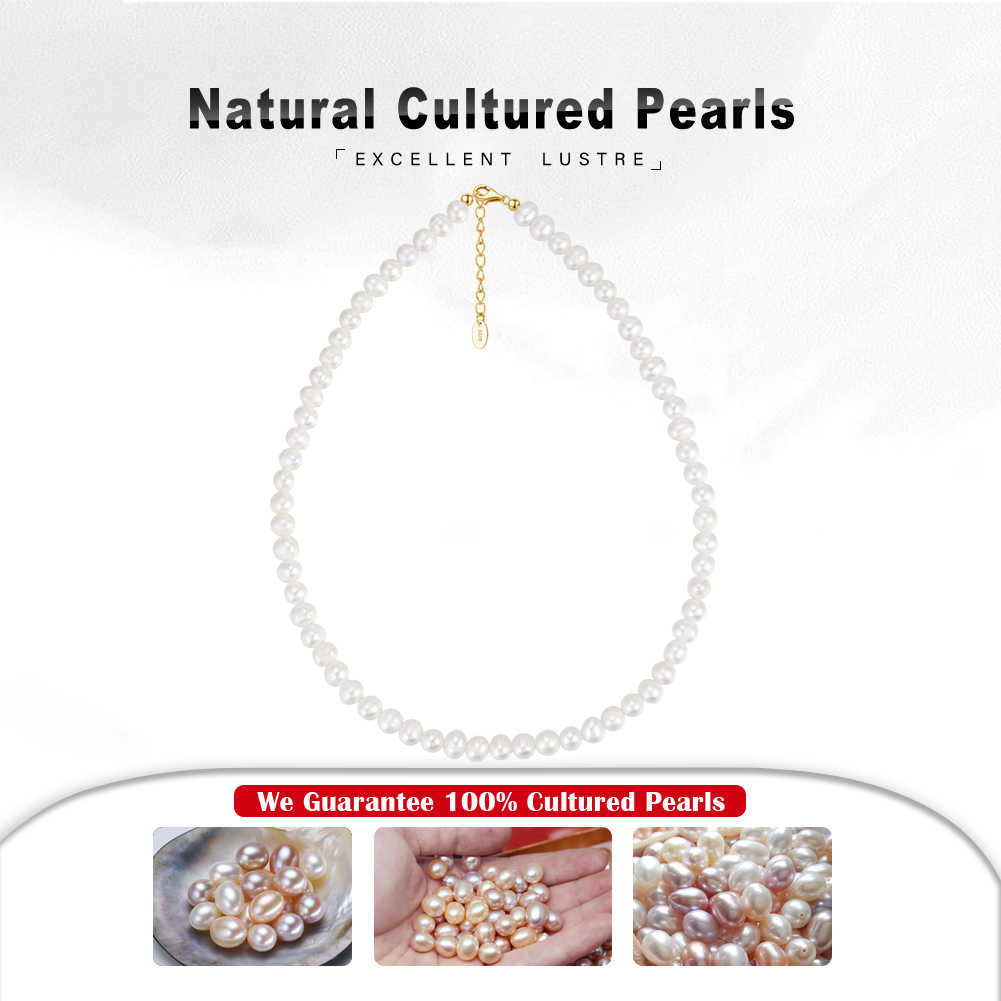 Retro Round Freshwater Pearl Sterling Silver Plating 14k Gold Plated Silver Plated Necklace display picture 4