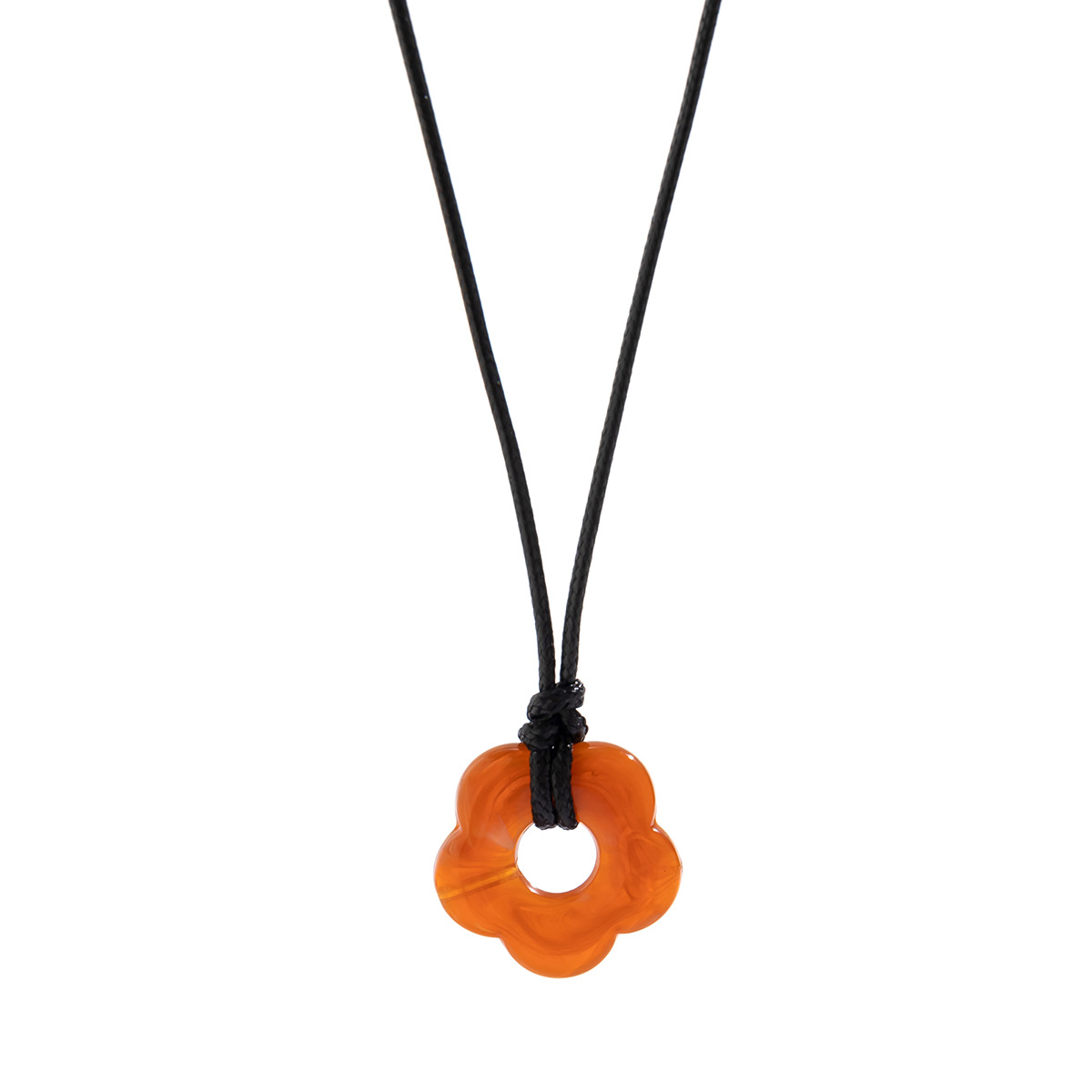 Streetwear Flower Arylic Wax Line Women's Pendant Necklace display picture 3