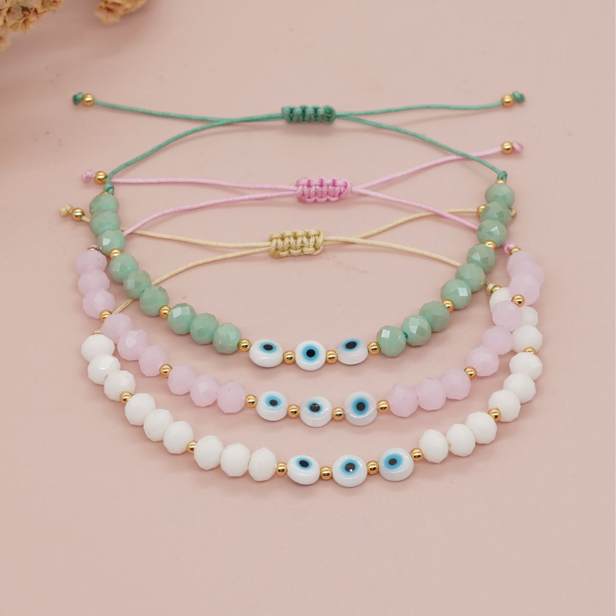 Simple Style Commute Devil's Eye Artificial Crystal Wholesale Bracelets display picture 2