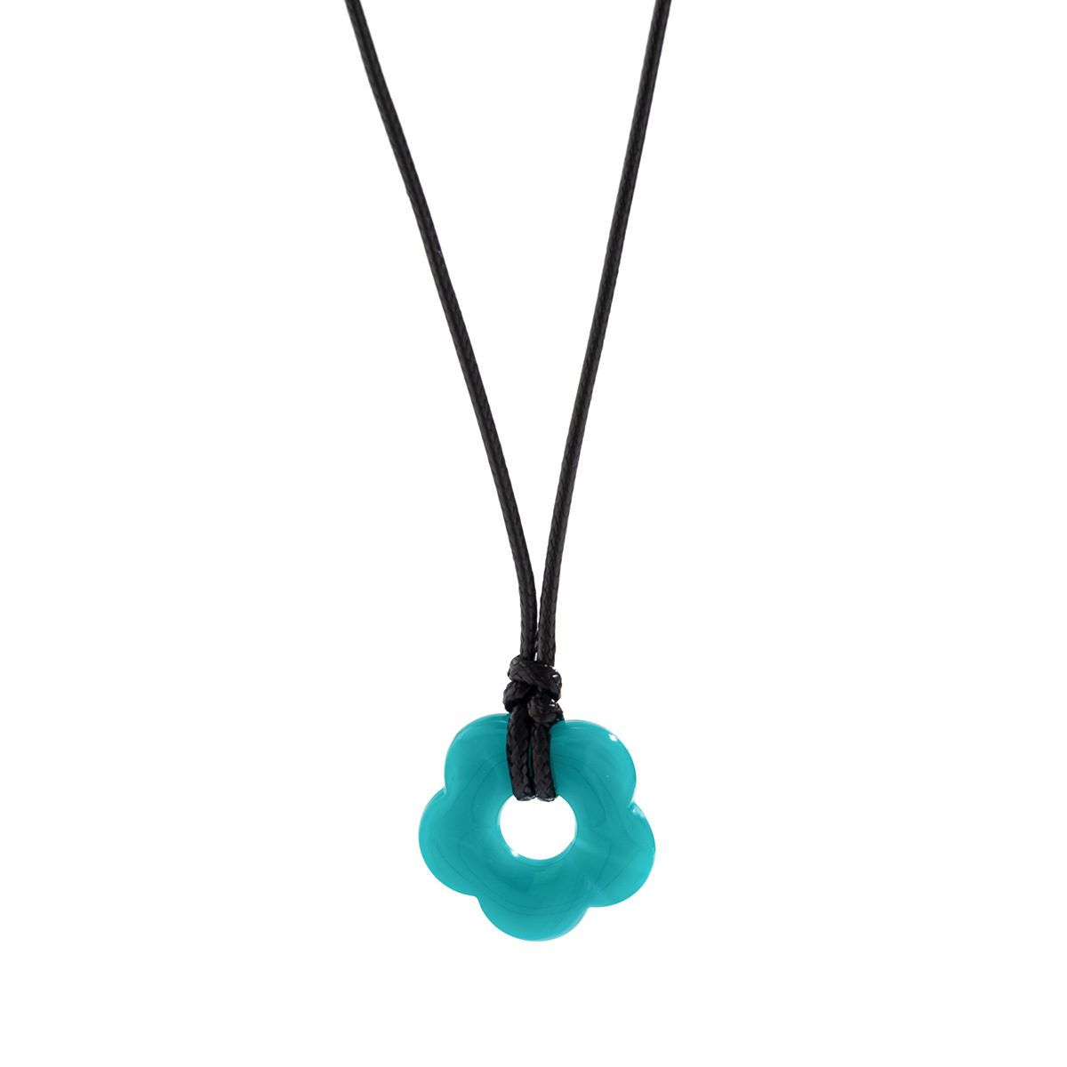 Streetwear Flower Arylic Wax Line Women's Pendant Necklace display picture 4