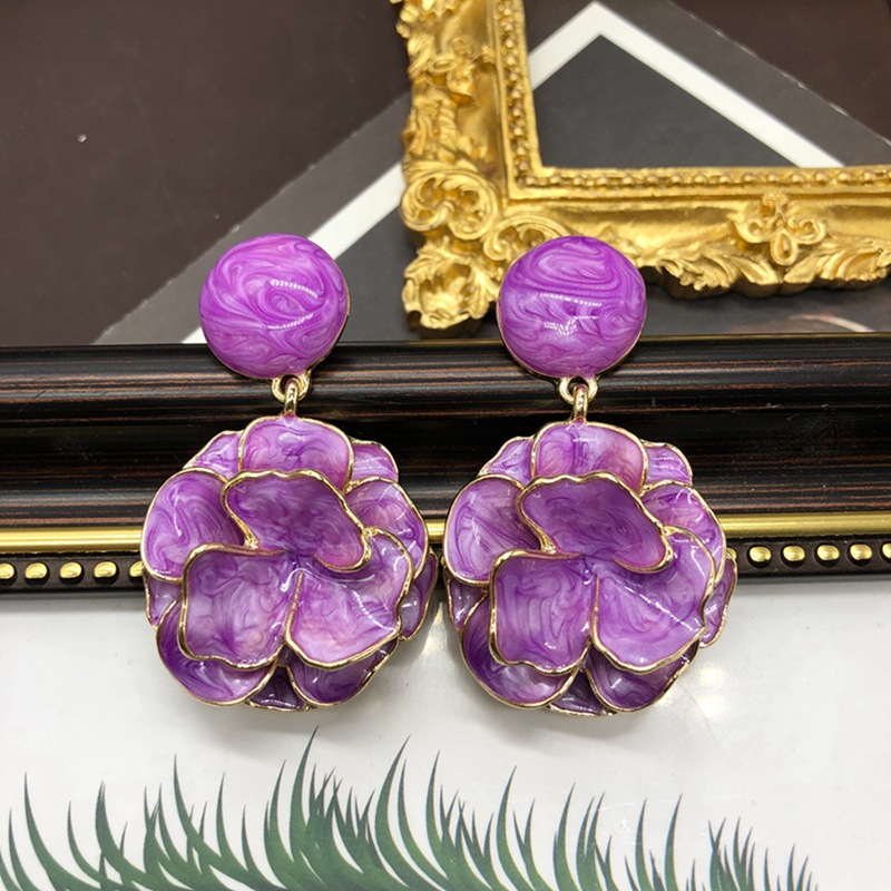 Elegant Retro Luxurious Flower Alloy Wholesale Earrings Brooches display picture 4