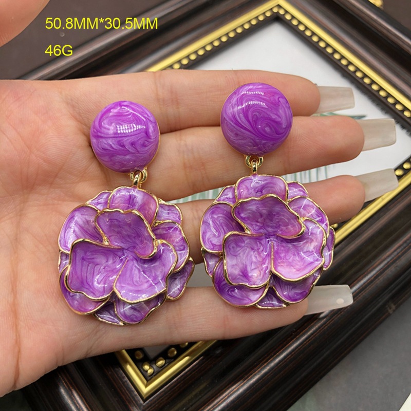 Elegant Retro Luxurious Flower Alloy Wholesale Earrings Brooches display picture 5