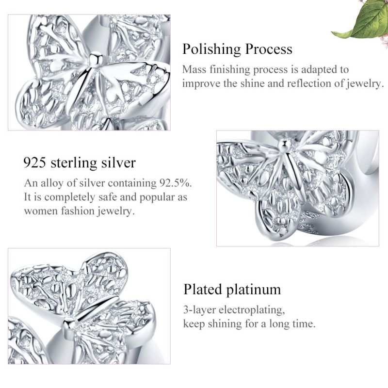 Casual Animal Sun Butterfly Sterling Silver Beaded Inlay Zircon Jewelry Accessories display picture 25