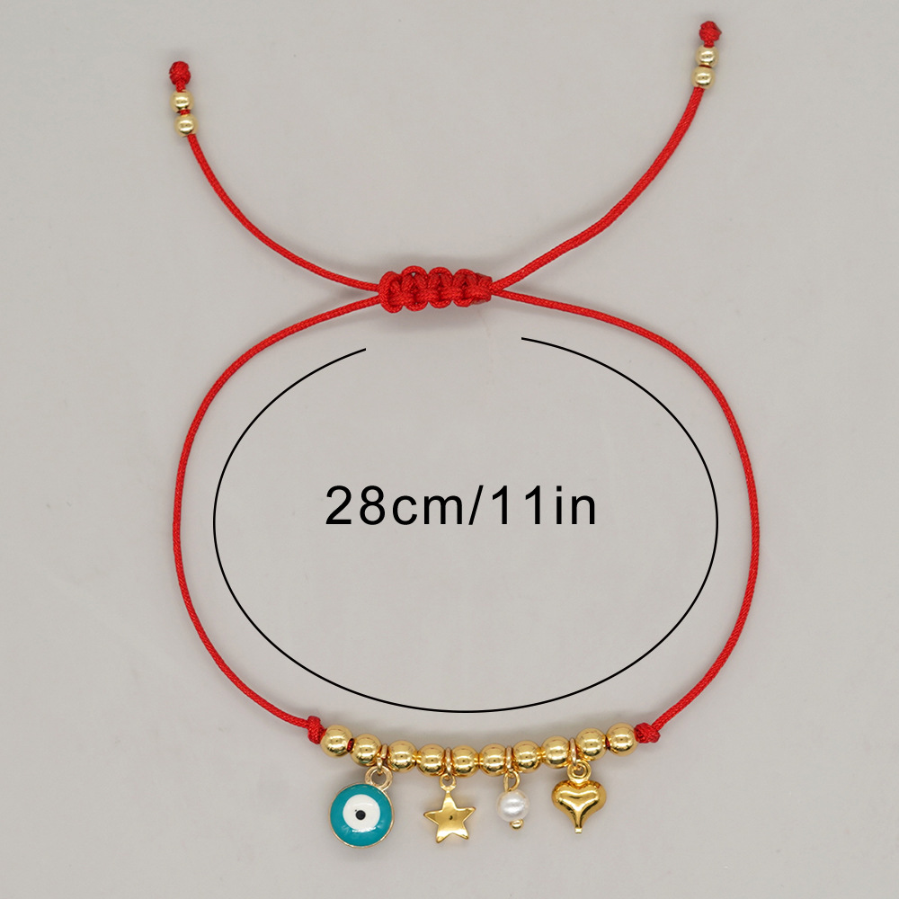 Casual Star Heart Shape Eye Alloy Rope Copper Bracelets In Bulk display picture 6