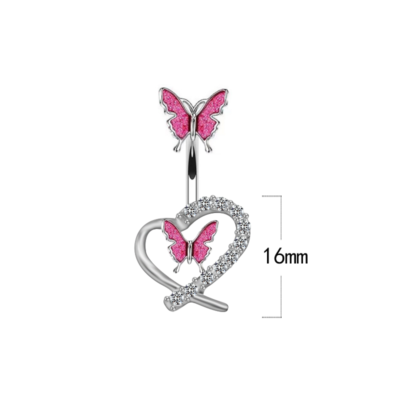 Cute Queen Bridal Four Leaf Clover Star Heart Shape Copper White Gold Plated Gold Plated Rhinestones Belly Ring In Bulk display picture 22