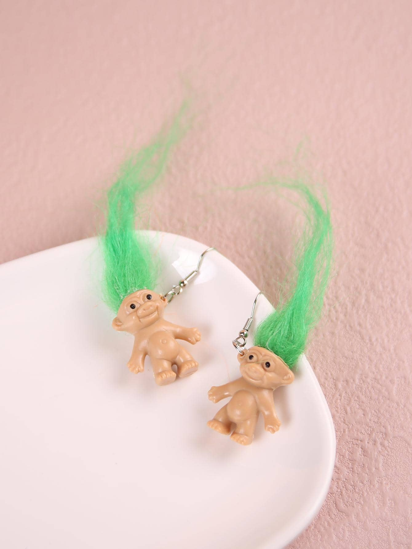 1 Pair Cute Cartoon Character Soft Clay Drop Earrings display picture 2