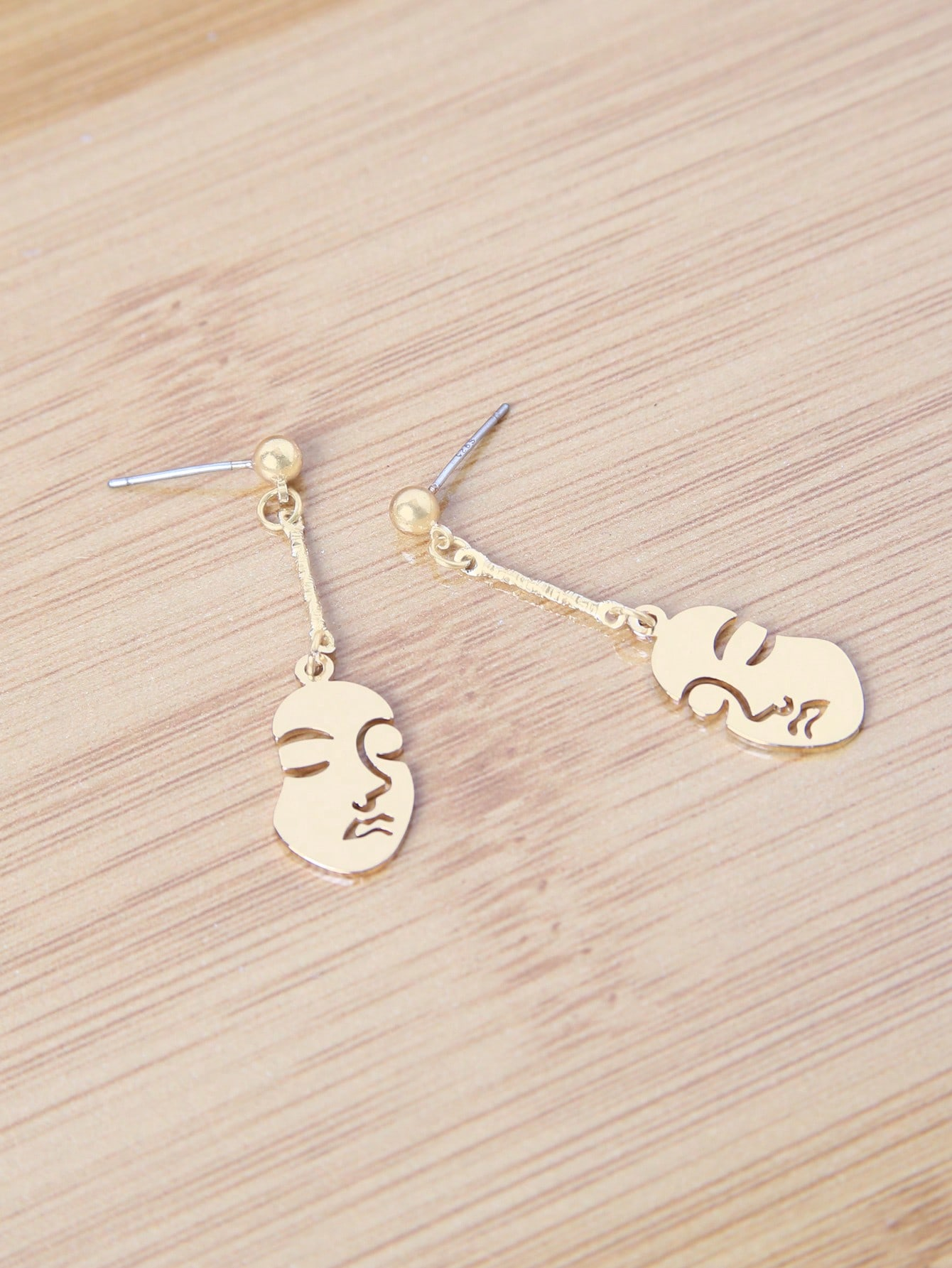 Bijoux En Gros Style Simple Visage Humain Alliage Boucles D'oreilles display picture 5