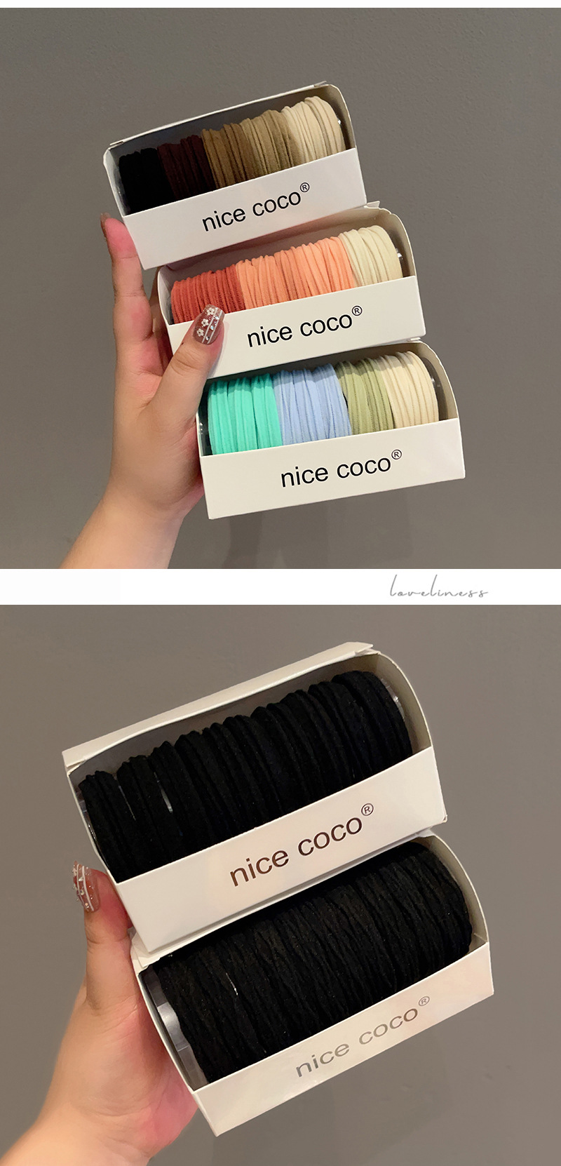 Exaggerated Solid Color Cloth Hair Tie display picture 1