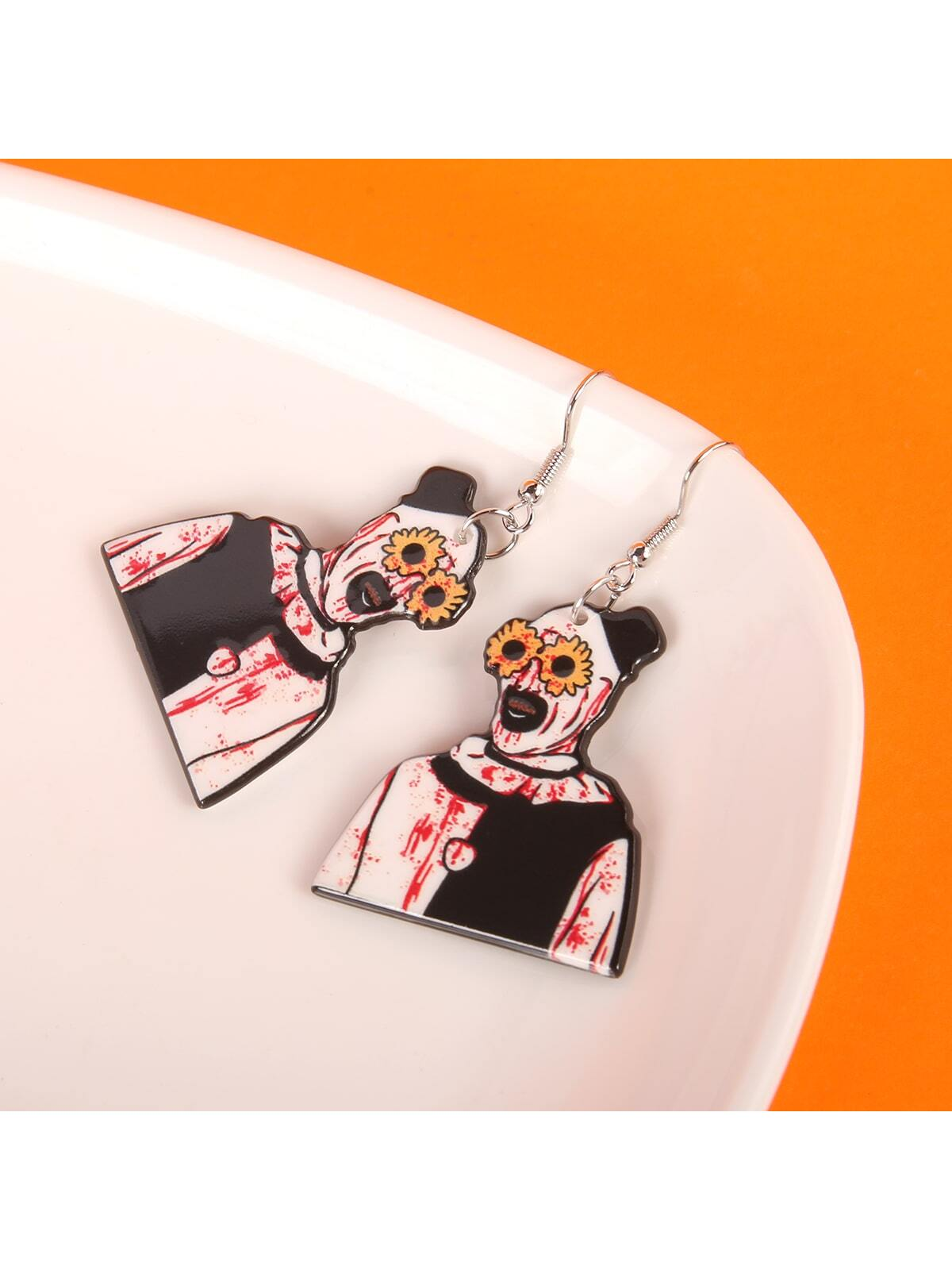 Wholesale Jewelry Simple Style Cartoon Arylic Drop Earrings display picture 1