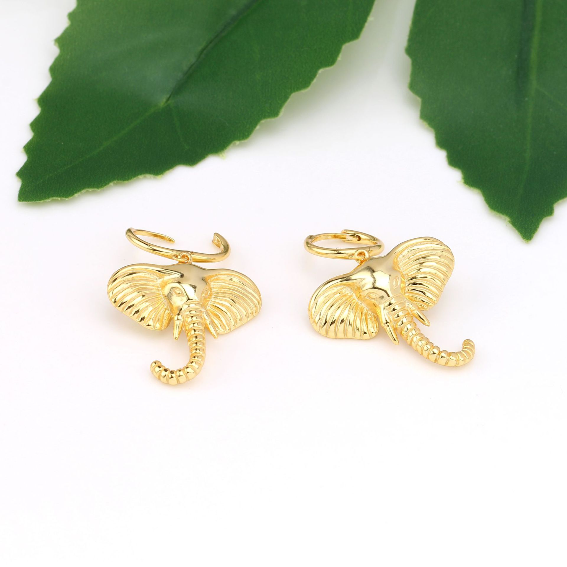 1 Pair Simple Style Solid Color Plating Sterling Silver Gold Plated Drop Earrings display picture 6
