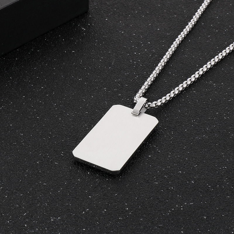 Stainless Steel 18K Gold Plated Casual Simple Style Plating Inlay Hexagon Rectangle Rhinestones Pendant Necklace display picture 5