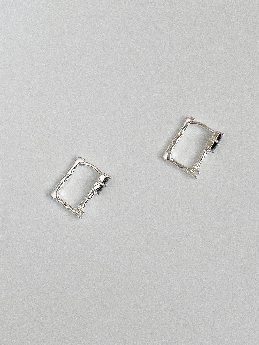1 Pair Ig Style Basic Geometric Plating Inlay Sterling Silver Agate Ear Studs display picture 6