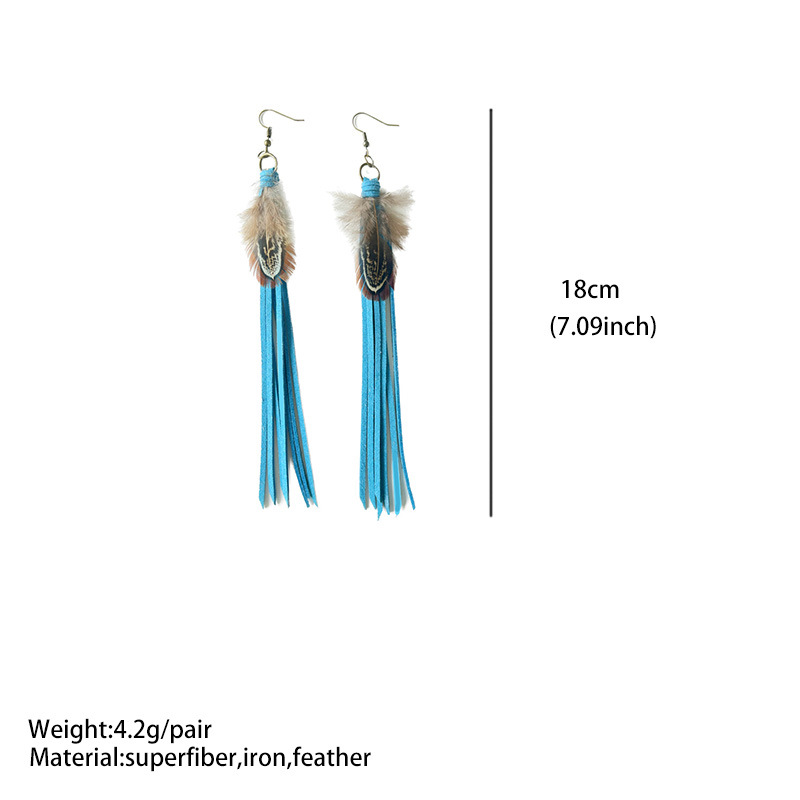 Wholesale Jewelry Streetwear Geometric Pu Leather Drop Earrings display picture 1