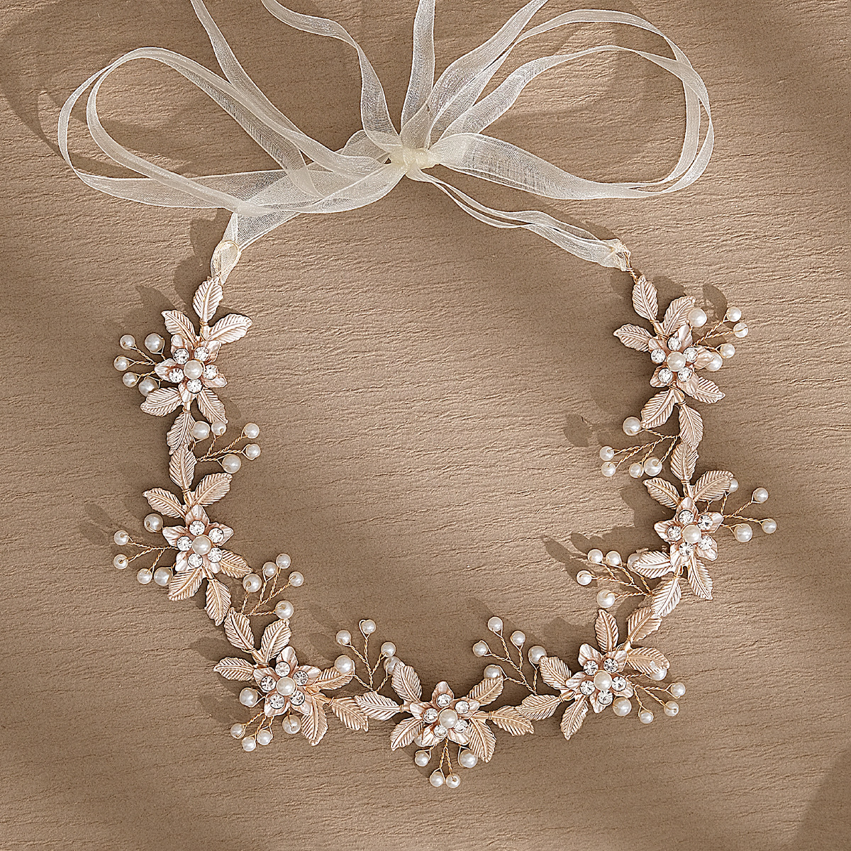 Retro Flower Alloy Hair Band display picture 3