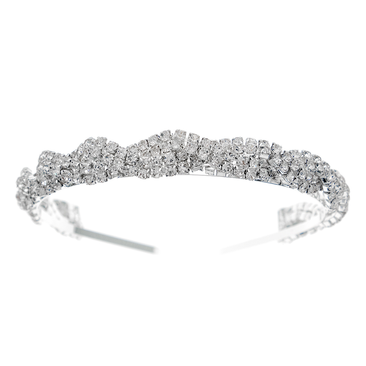 Dame Einfarbig Strass Diamant Haarband display picture 10