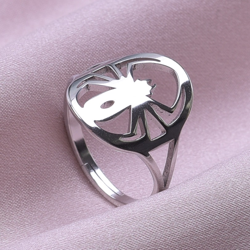 Streetwear Cool Style Spider Stainless Steel Unisex Rings display picture 15