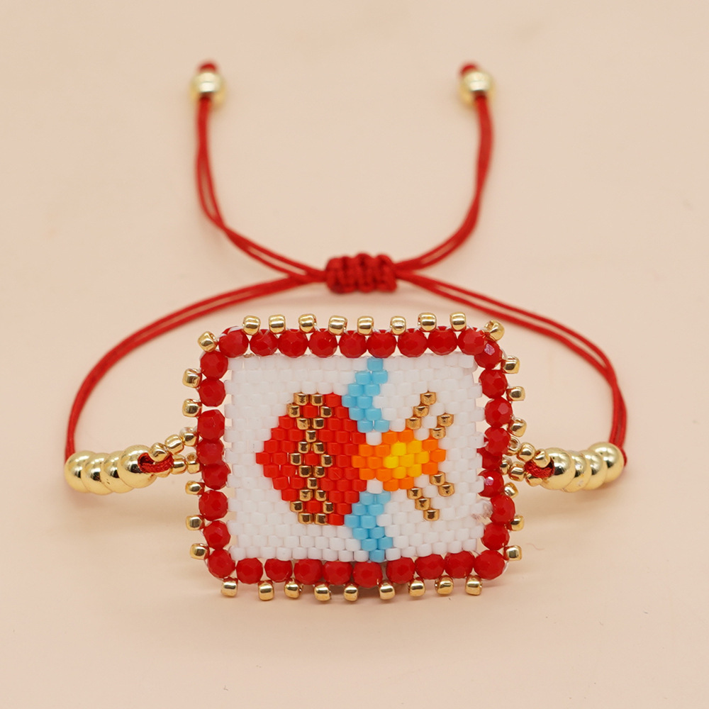 Ethnic Style Square Seed Bead Beaded Women's Bracelets display picture 8