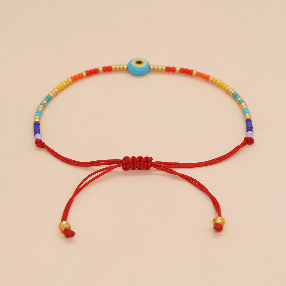Retro Devil's Eye Glass Glass Wholesale Bracelets display picture 2