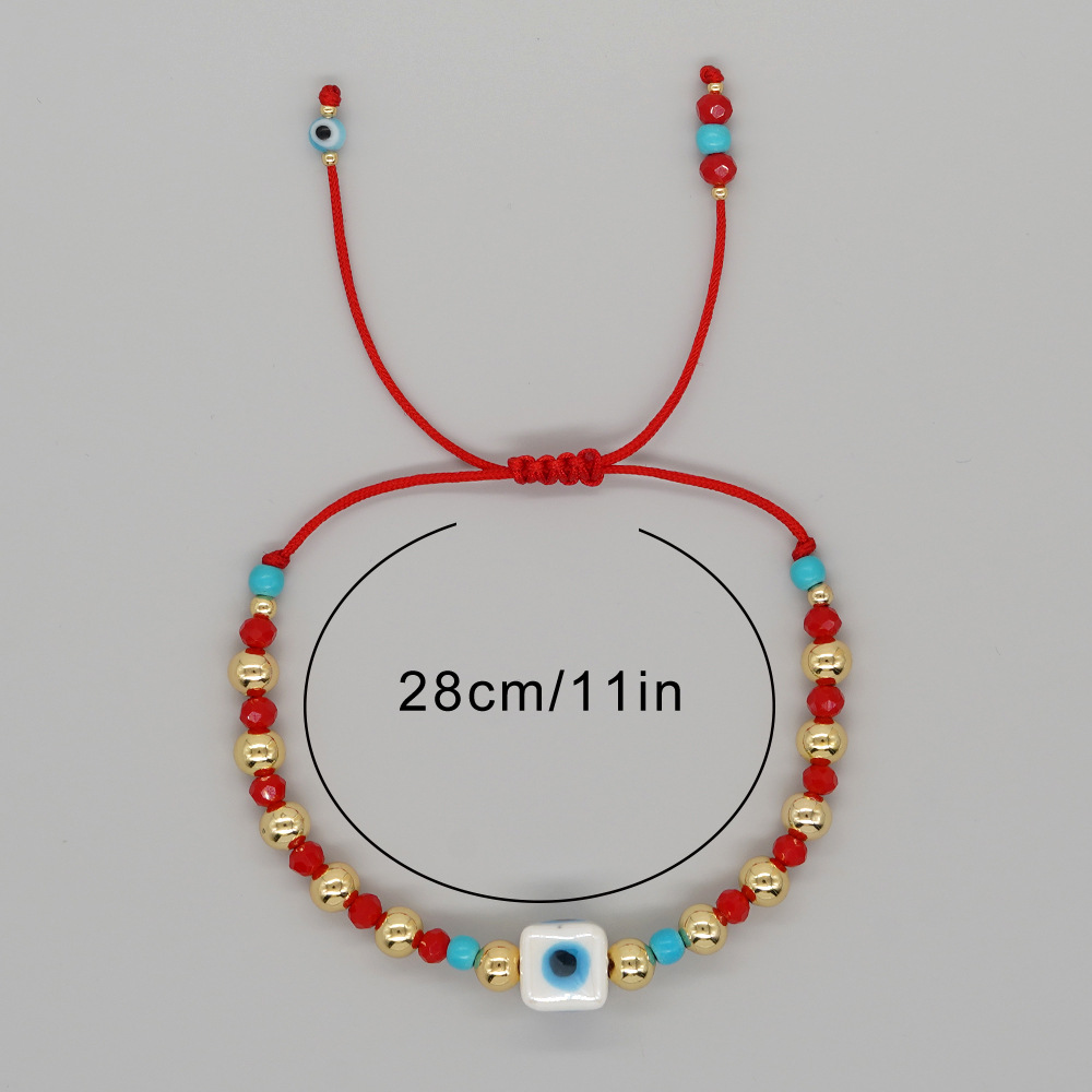 Bohemian Devil's Eye Artificial Crystal Beaded Women's Bracelets display picture 7