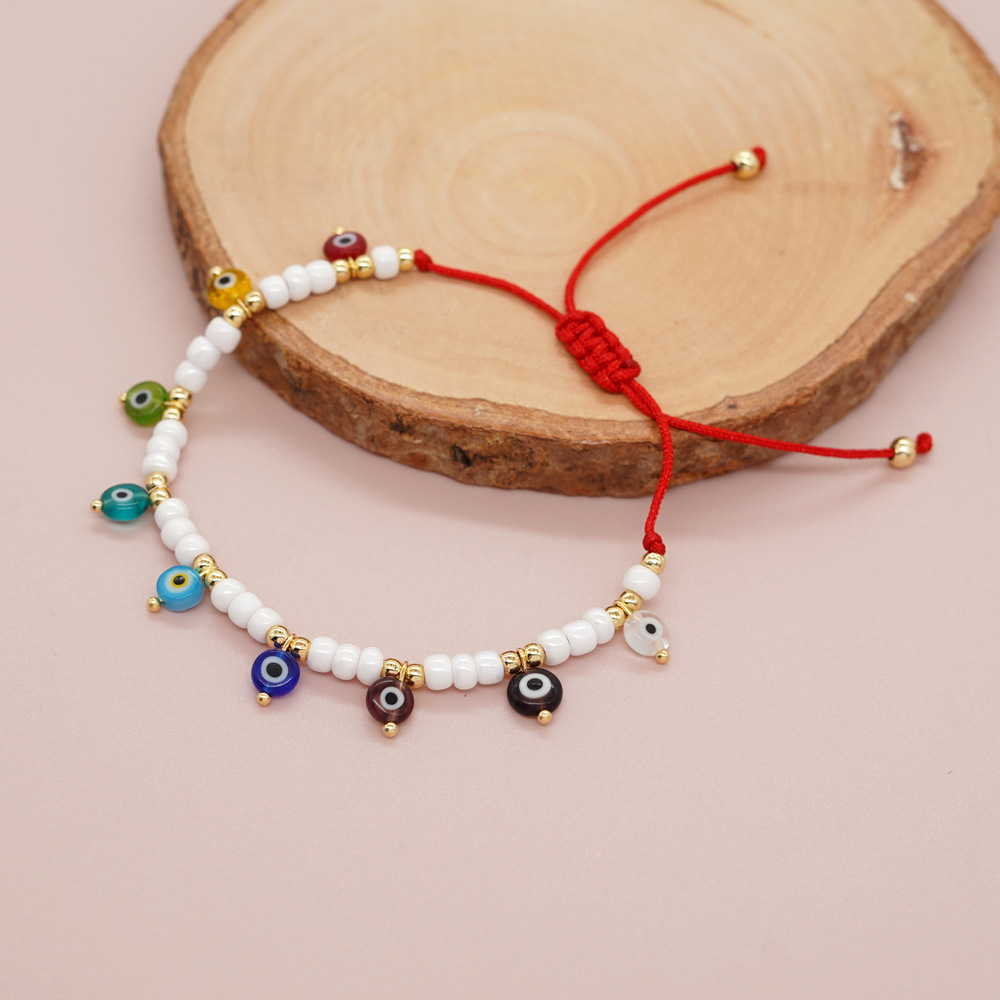 Ethnic Style Devil's Eye Glass Beaded Women's Bracelets display picture 1