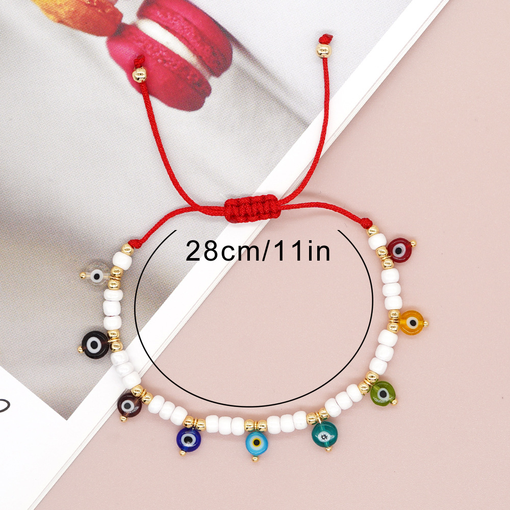 Estilo Étnico Ojo Del Diablo Vidrio Con Cuentas Mujeres Pulsera display picture 2