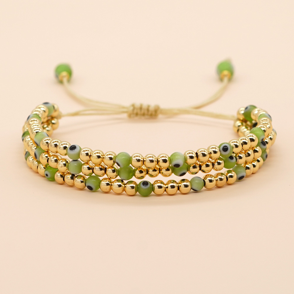 Ethnischer Stil Teufels Auge Legierung Perlen Paar Armbänder display picture 5